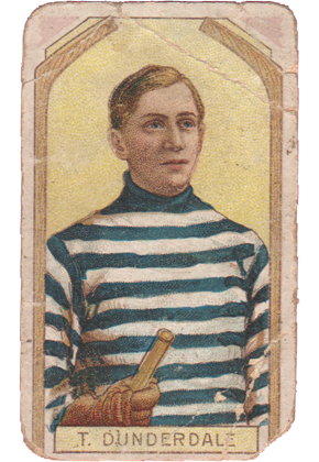 1911 C55 Imperial Tobacco #6 T. Dunderdale HOF hockey card for sale carte a vendre