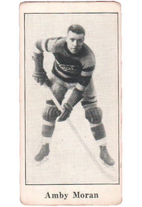 1923 V128-1 Paulin's Candy #29 Amby Moran carte a vendre hockey