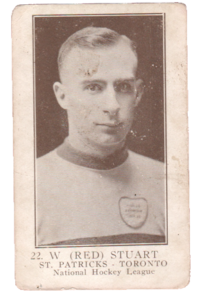 1923 V145-1 William Paterson #22 W (Red) Stuart hockey card for sale pre war