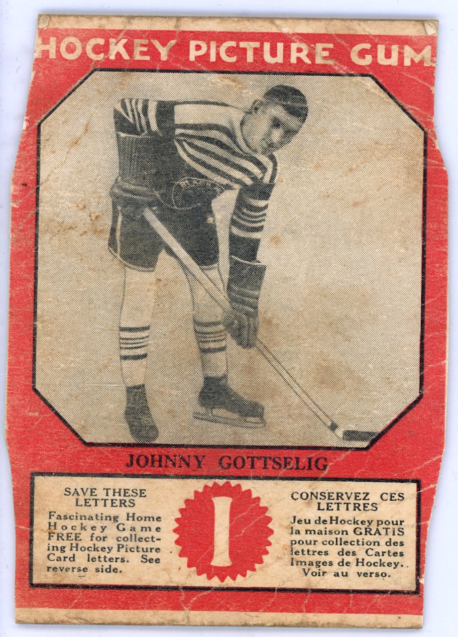 1933 V252 Canadian Gum Johnny Gottselig vintage prewar hockey for sale