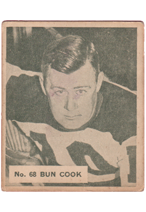 1936-37 1937 v356 world wide gum WWG #68 Fred Bun Cook HOF
