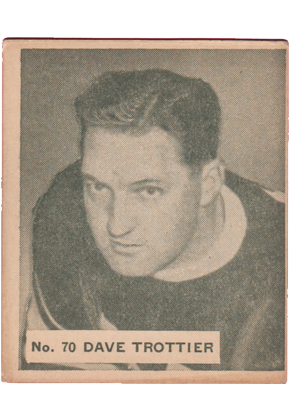 1936-37 1937 v356 world wide gum WWG #70 Dave Trottier. vendre mes cartes de hockey