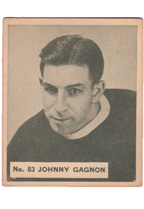 1936-37 1937 v356 world wide gum WWG #83 Johnny Gagnon hockey set lot vendre