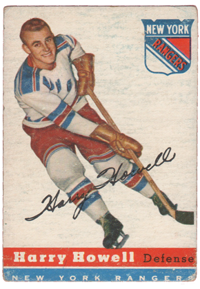 1954-55 Topps #3 Harry Howell hockey card vintage rookie rc