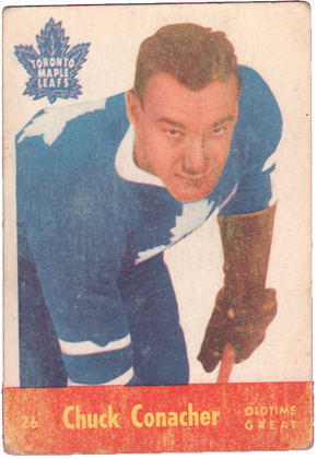 1955-56 Parkhurst #26 Chuck Conacher OTG HOF rc rookie for sale