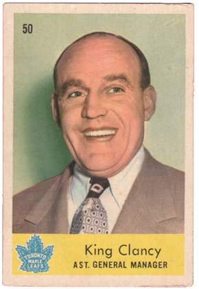 1959-60 Parkhurst #50 King Clancy AGM HOF hockey card rc rookie for sale