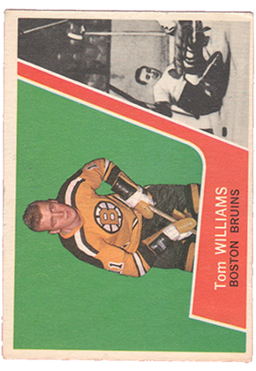 1963-64 Topps #12 Tom Williams HOF hockey card for sale