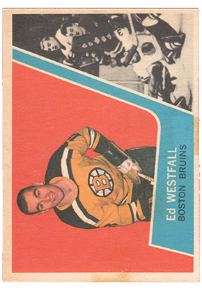 1963-64 topps #8 ed westfall rookie rc hockey card for sale a vendre