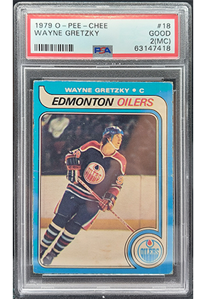 1979-80 O Pee-Chee #18 Wayne Gretzky RC Rookie PSA2 HOF for sale a vendre