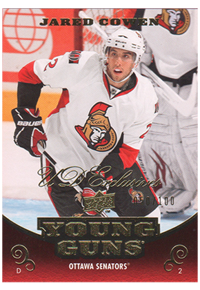 2010-11 upper Deck #239 Jared Cowen young guns RC Exclusive /100